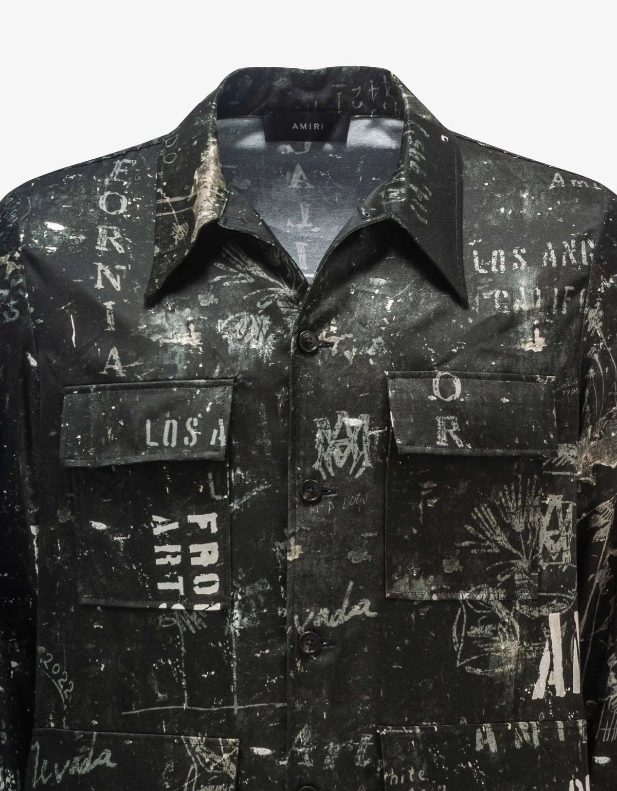 Amiri Black Army Stencil Shirt