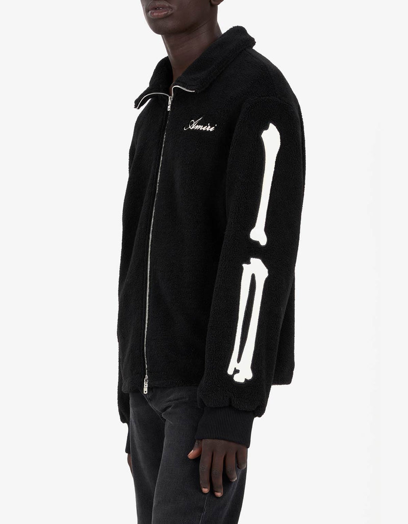 Amiri Black Bones Fleece Jacket