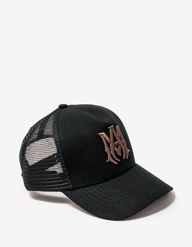 Amiri Black & Brown MA Trucker Hat