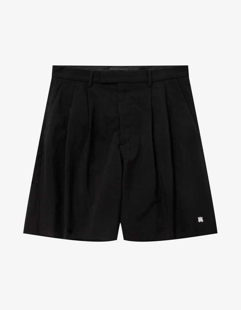 Amiri Black Double Pleat Shorts