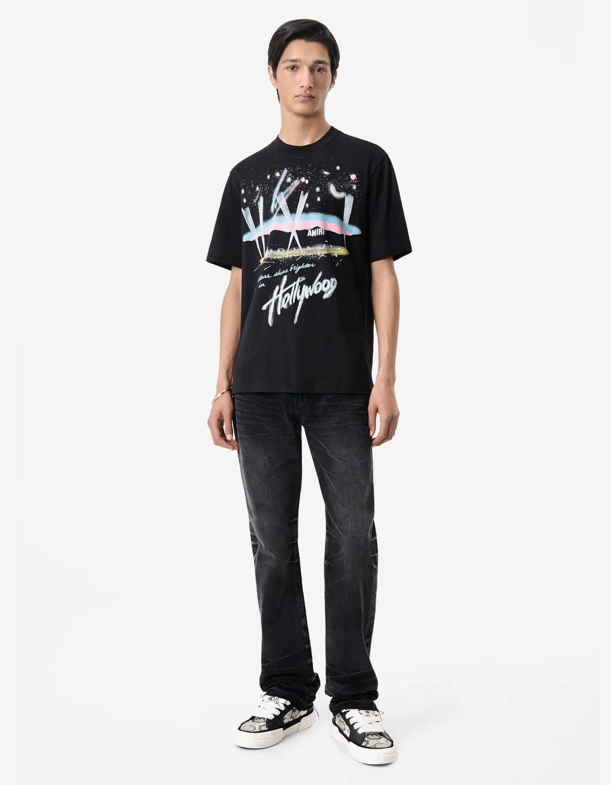 Amiri Black Hollywood Lights T-Shirt