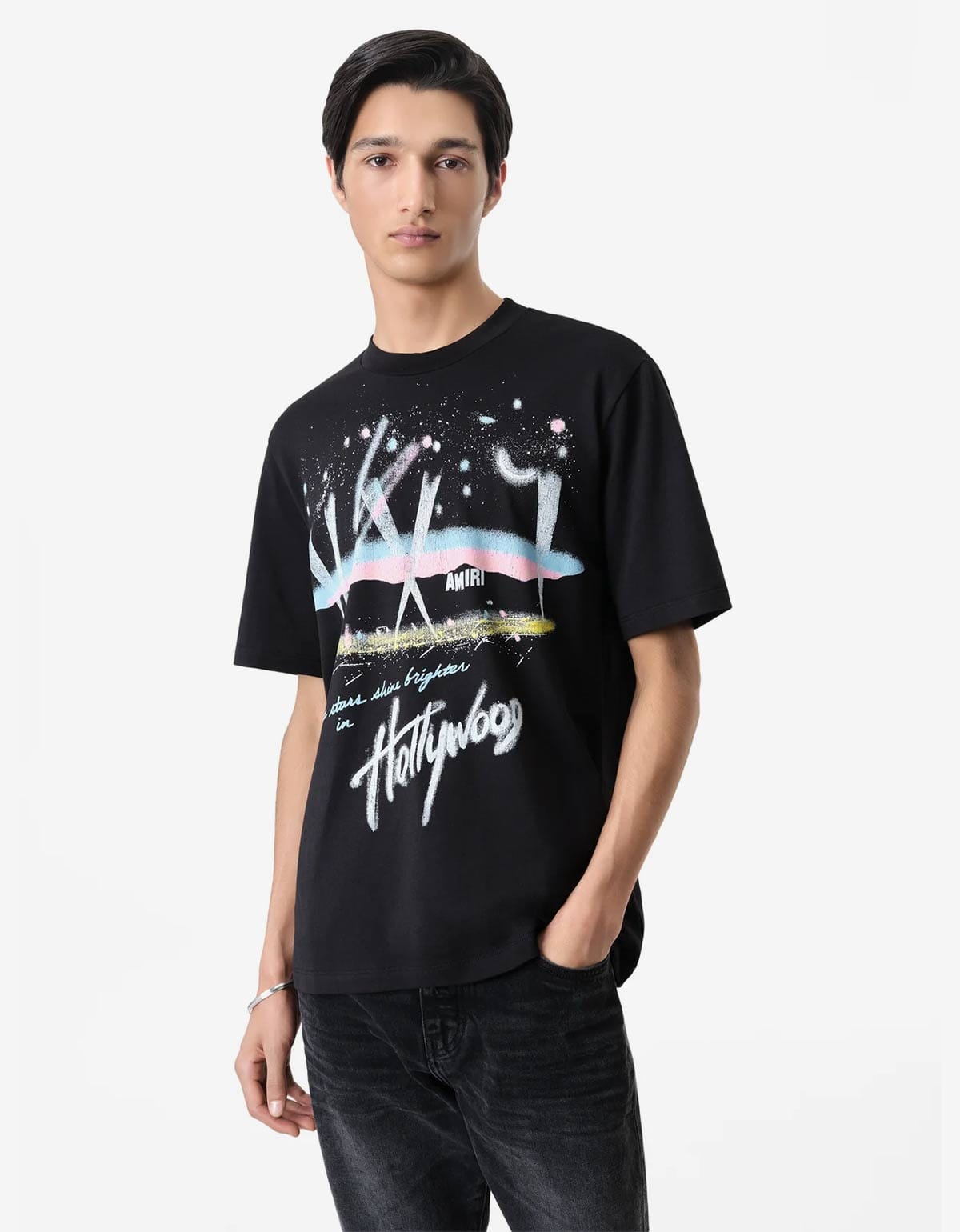 Amiri Black Hollywood Lights T-Shirt