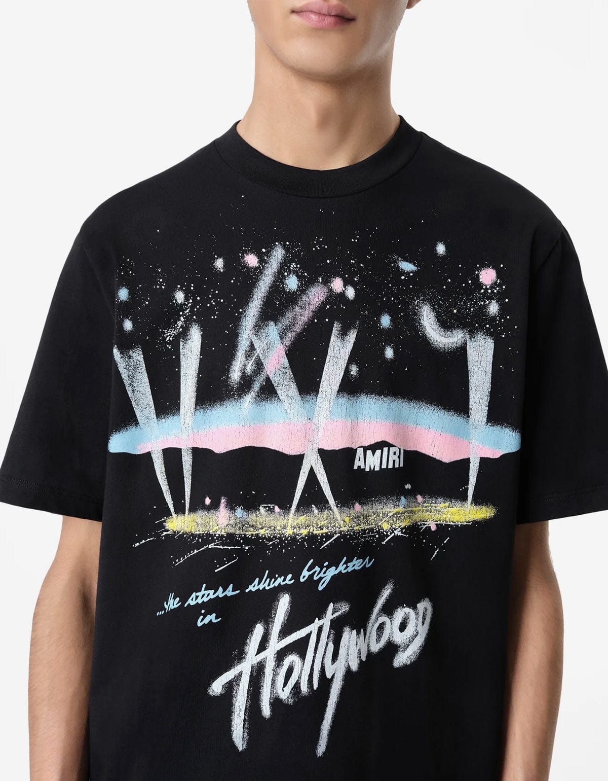 Amiri Black Hollywood Lights T-Shirt