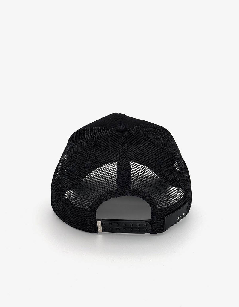 Amiri Black Jazz Wolf Trucker Hat