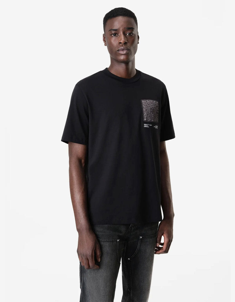 Amiri Black MA Bandana Silk Applique T-Shirt