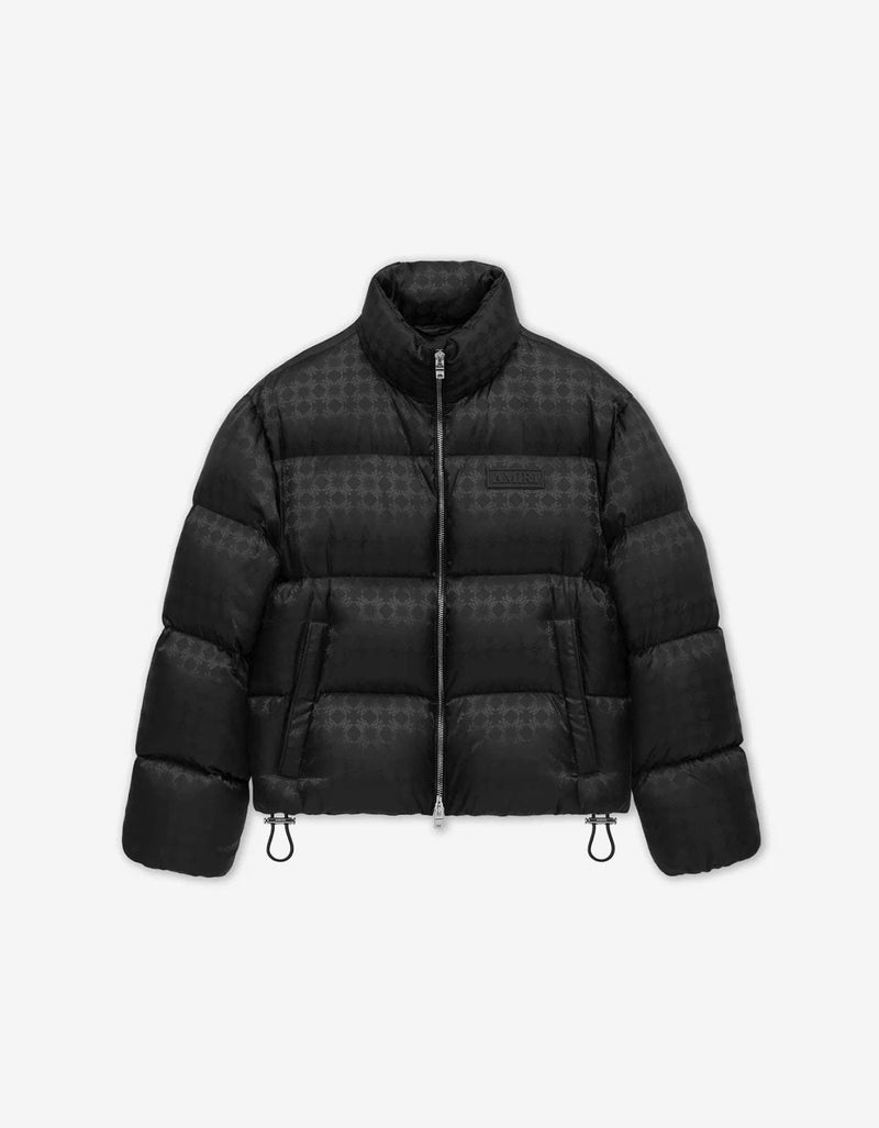 Amiri Black MA Quad Jacquard Down Jacket