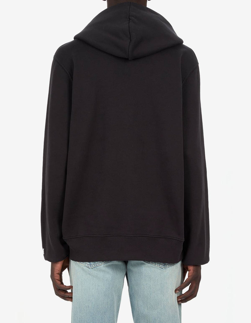 Amiri Black Staggered Logo Hoodie