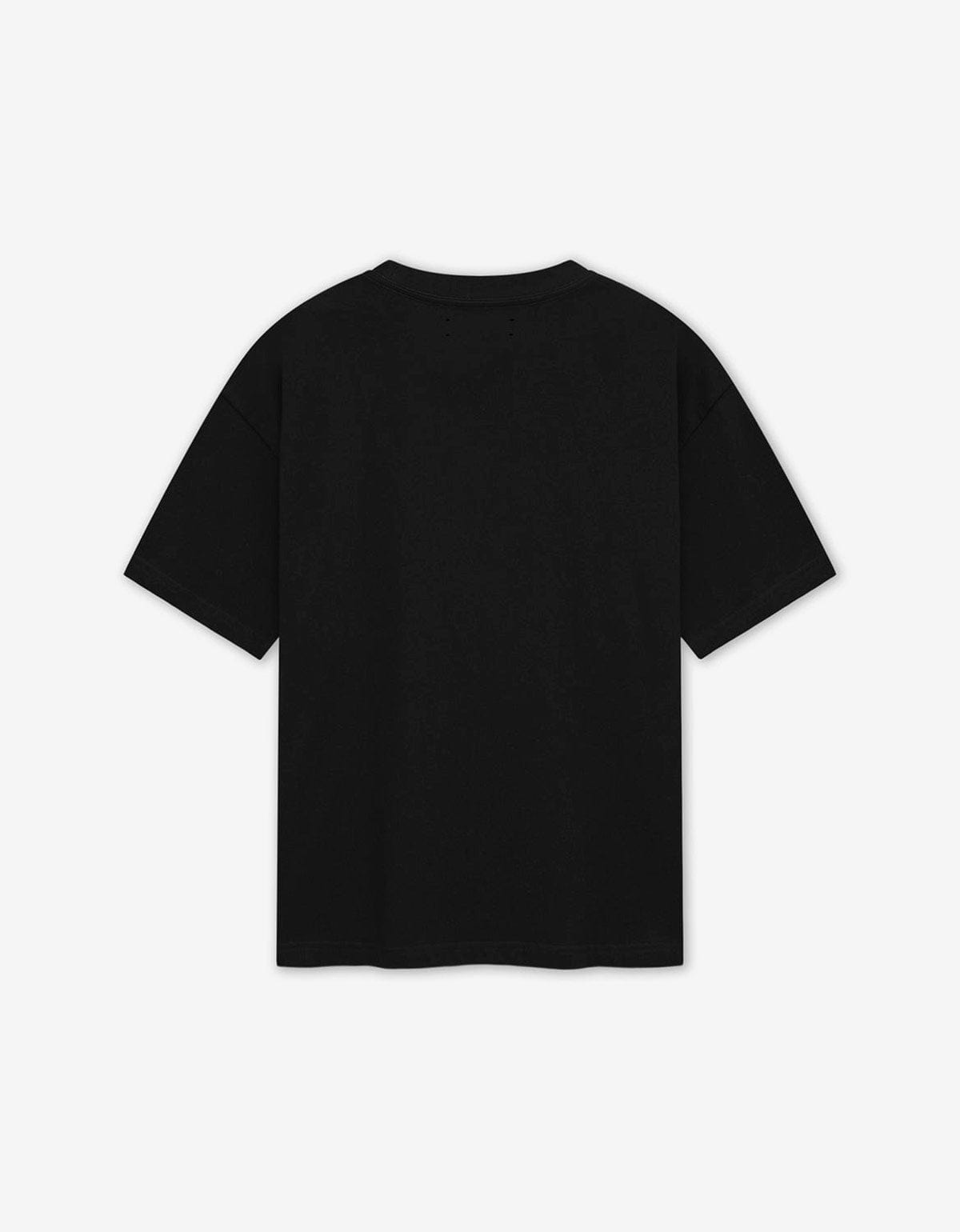 Amiri Black Staggered Logo T-Shirt