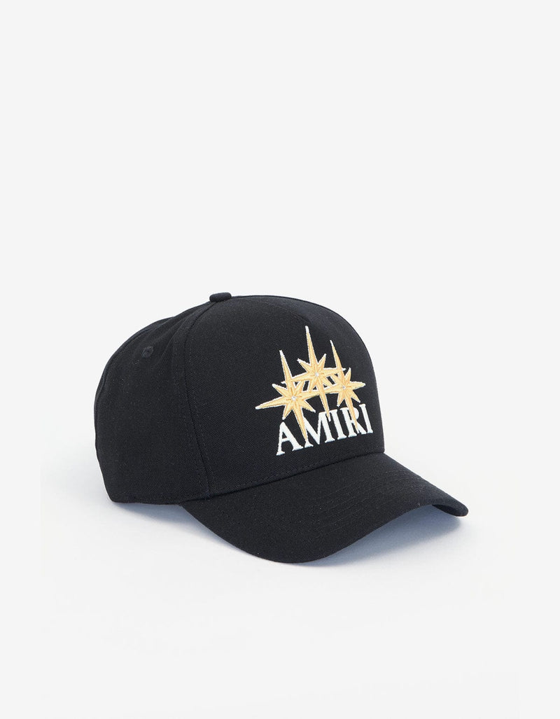 Amiri Black Starburst Canvas Hat