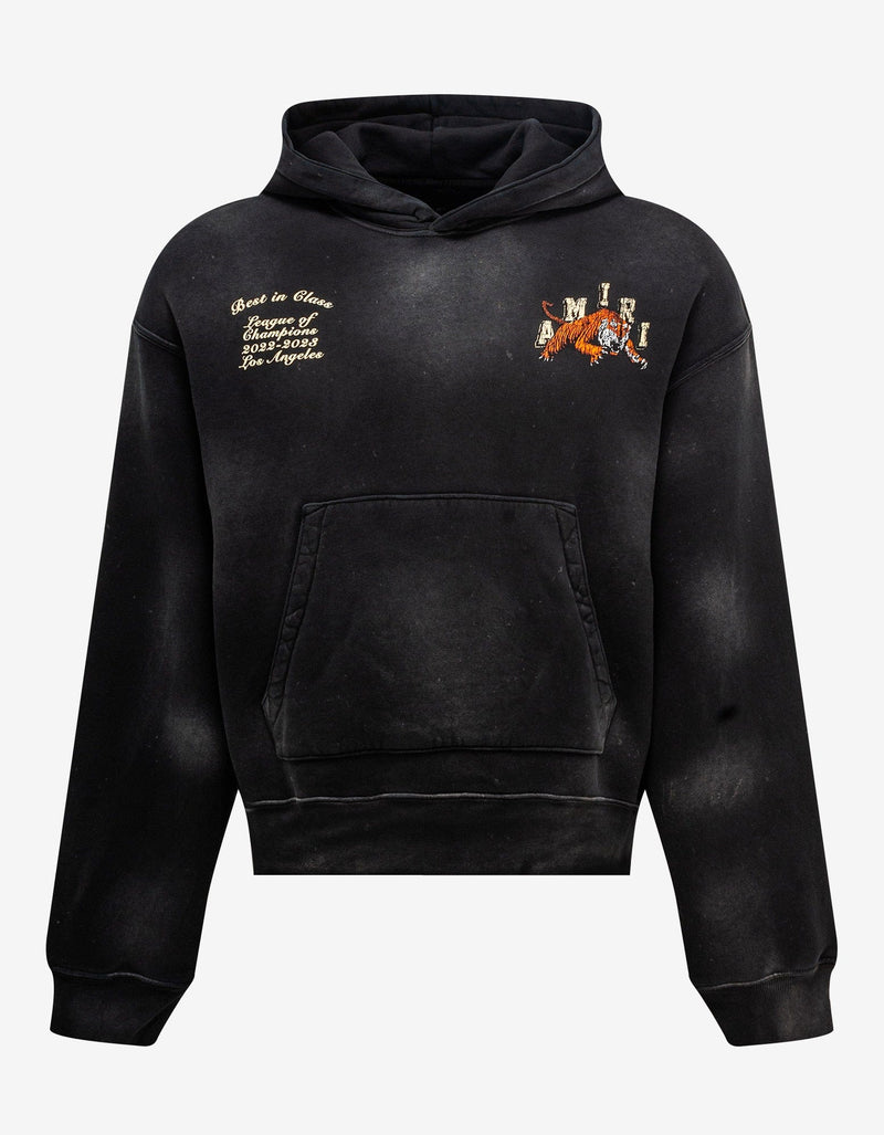 Amiri Black Vintage Tiger Varsity Hoodie