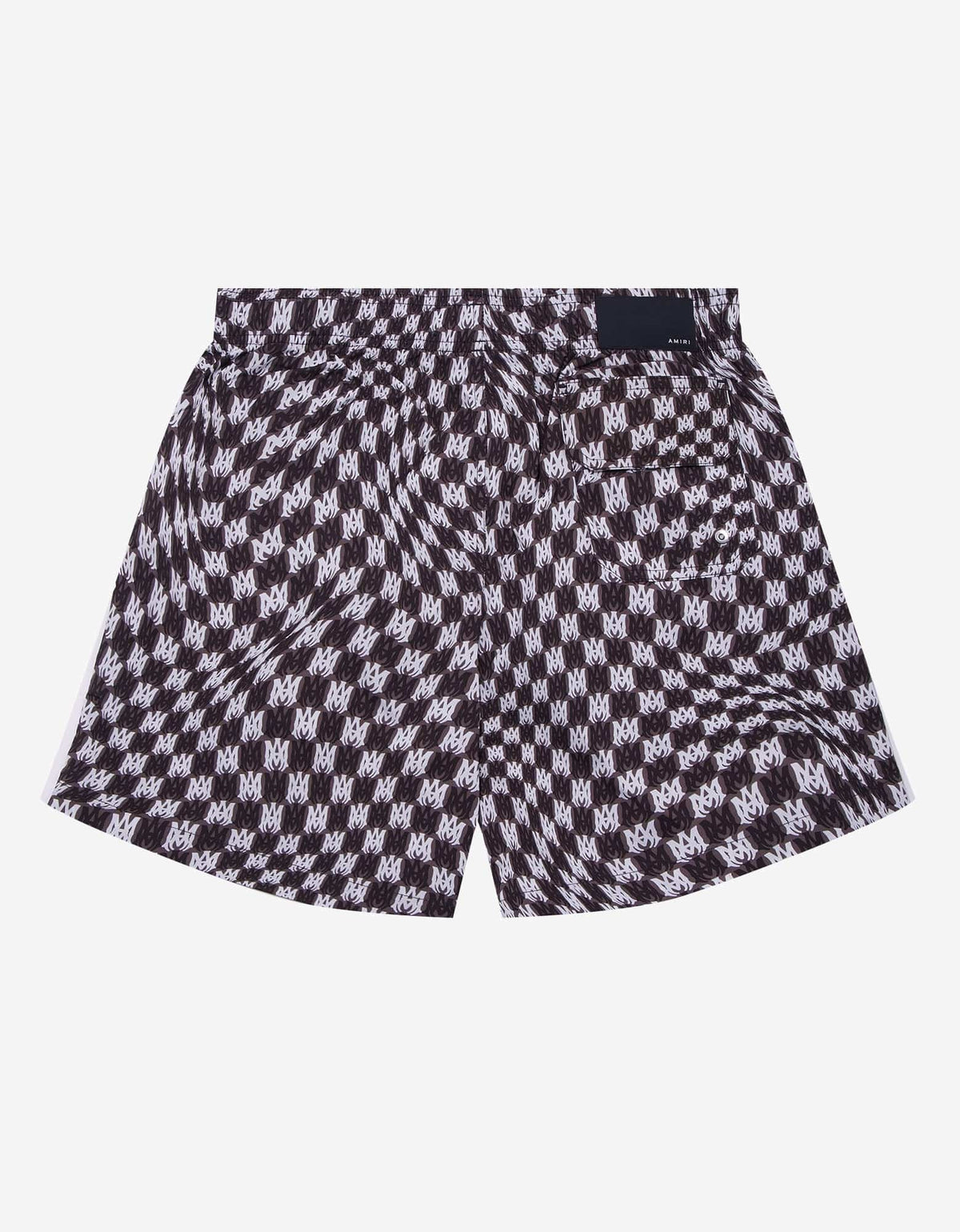 Amiri Black Wavy M.A. Swim Shorts