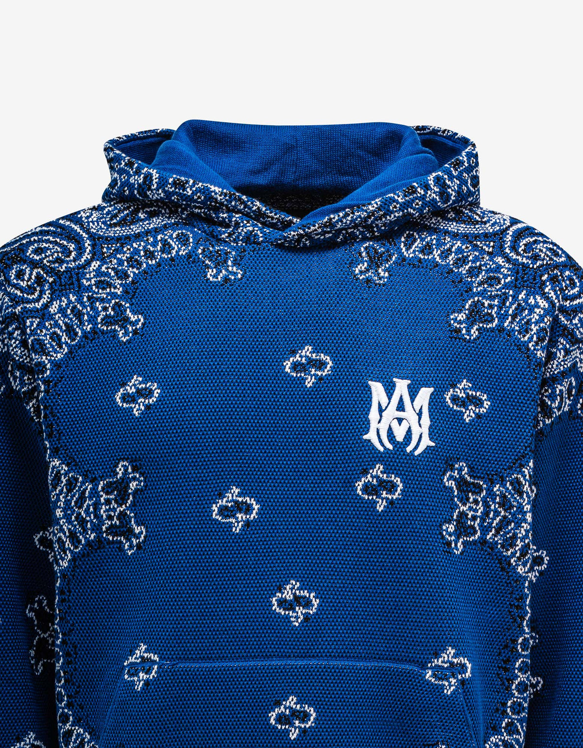 Amiri Blue Bandana B-Ball Hoodie