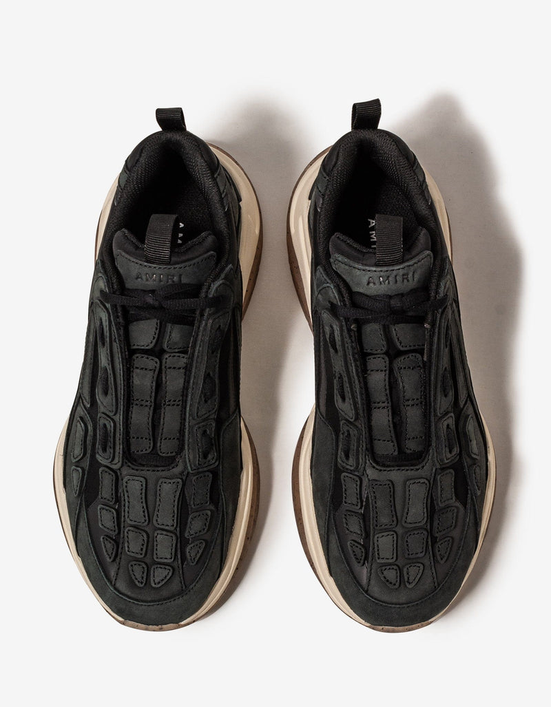 Amiri Bone Runner Black & White Trainers