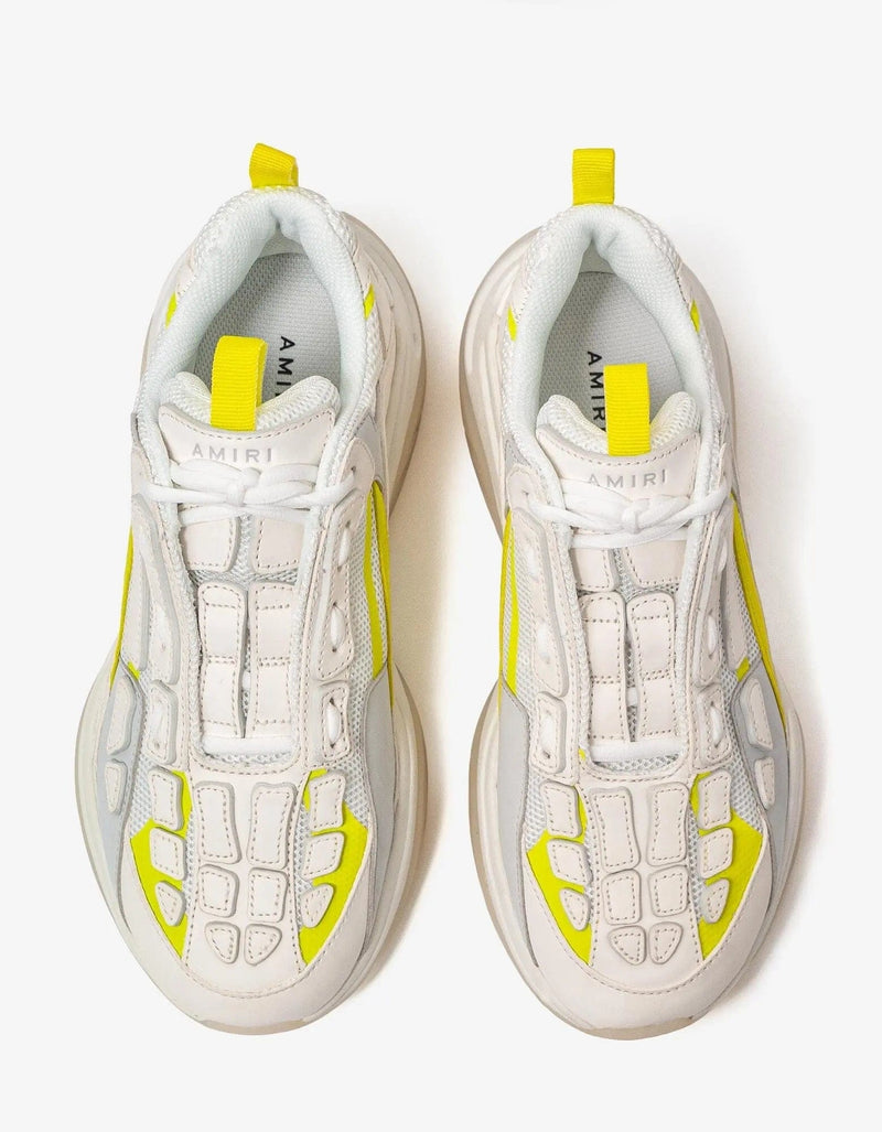 Amiri Bone Runner White & Yellow Trainers