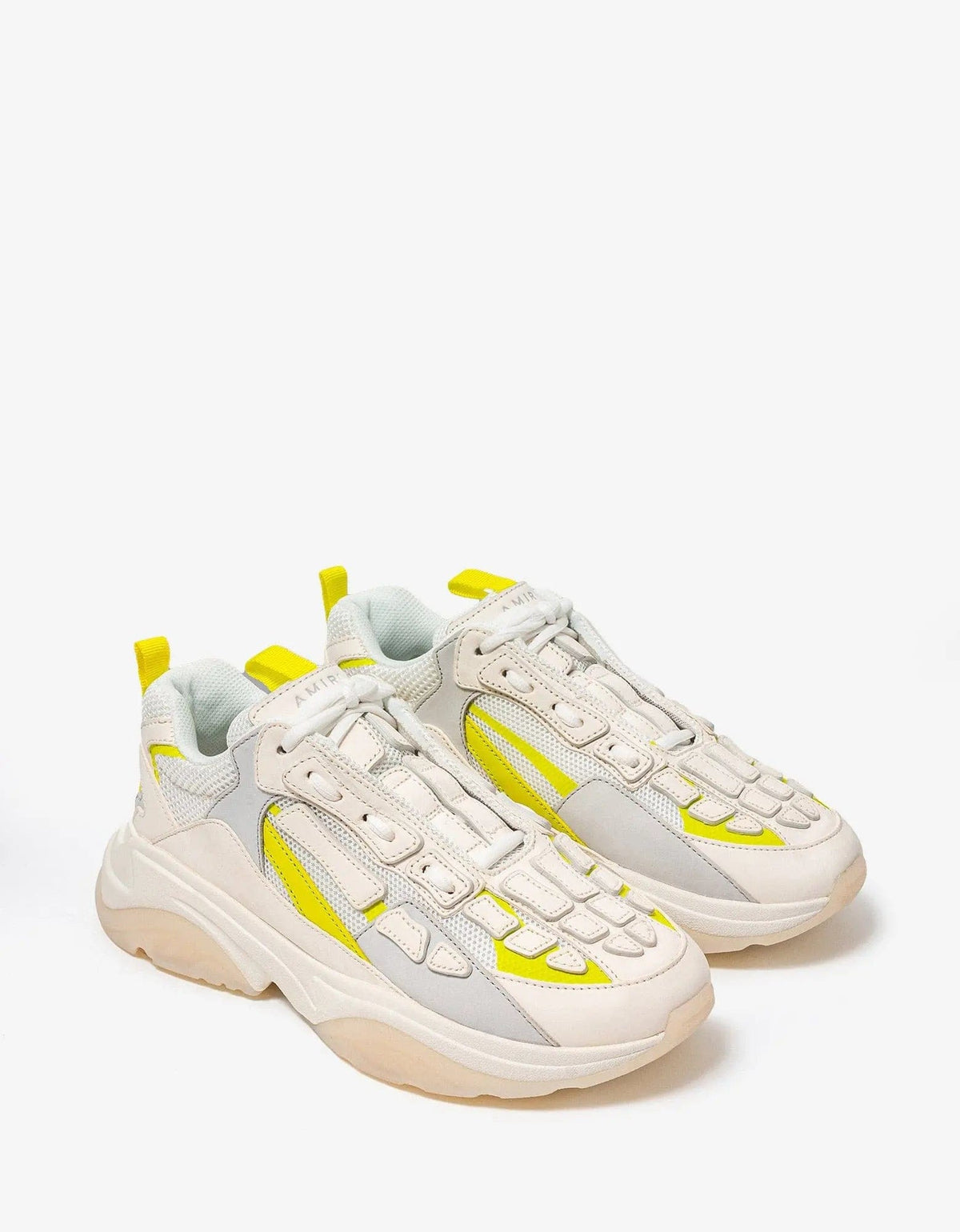 Amiri Bone Runner White & Yellow Trainers