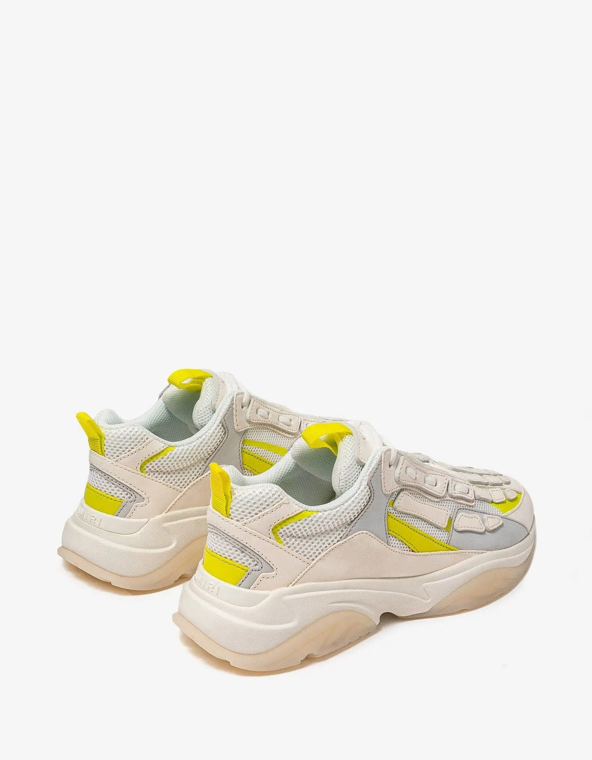 Amiri Bone Runner White & Yellow Trainers