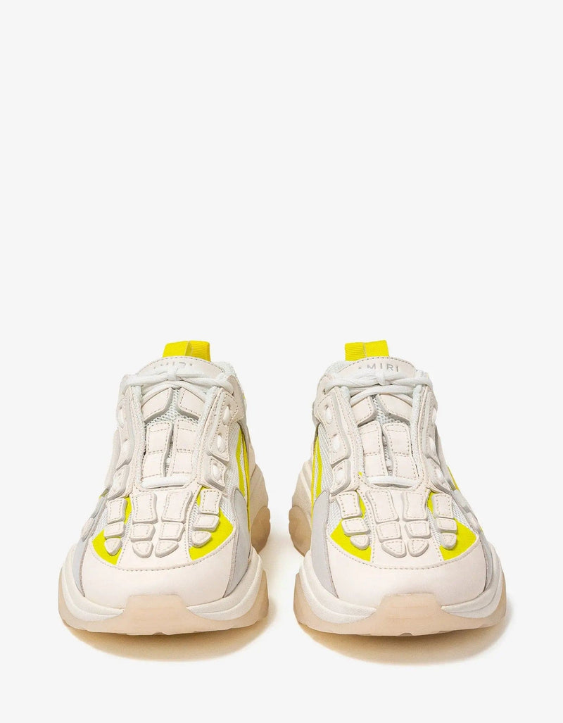 Amiri Bone Runner White & Yellow Trainers