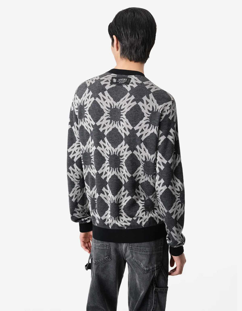 Amiri Grey MA Quad Sweater