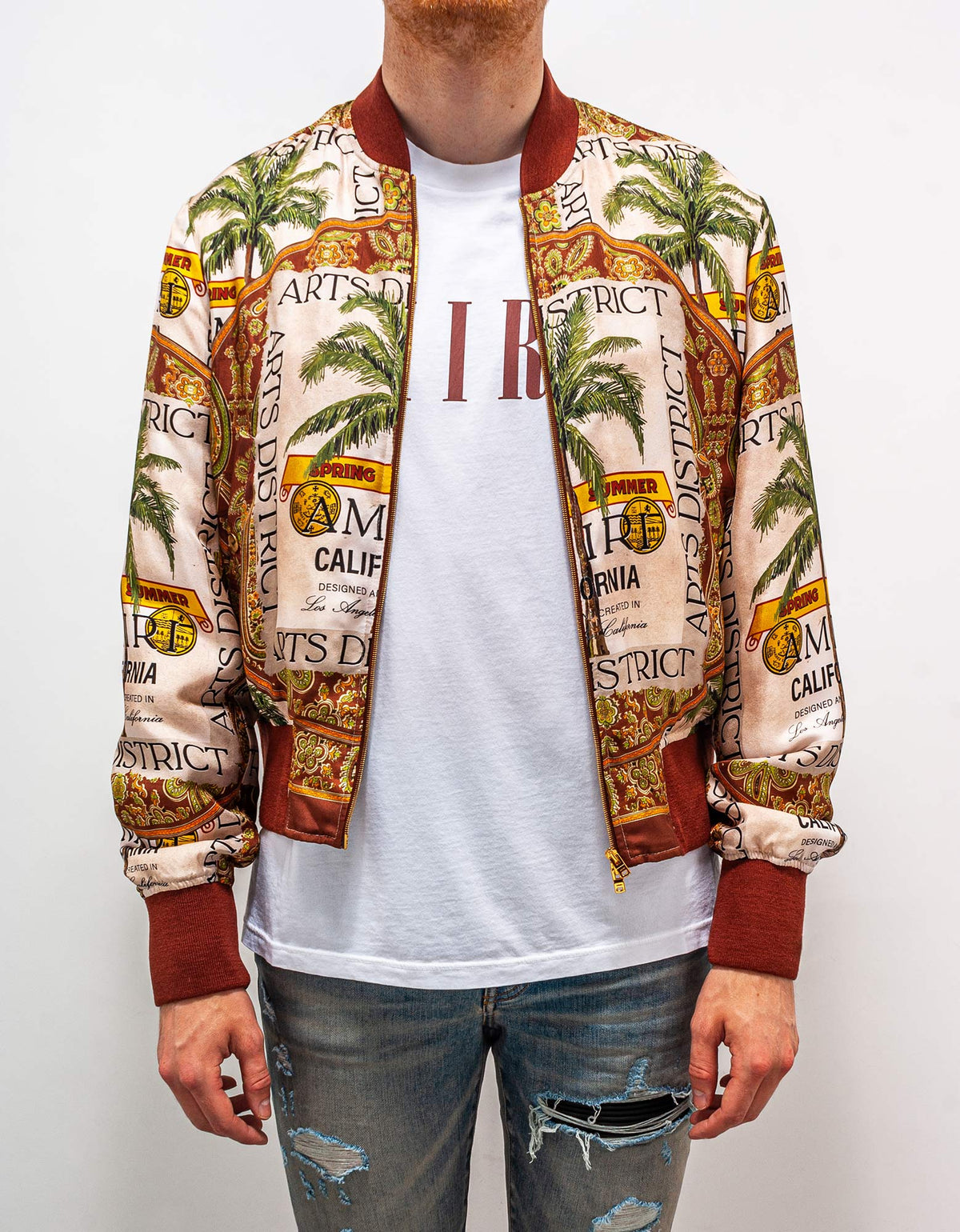 Amiri Rum Label Bomber Jacket