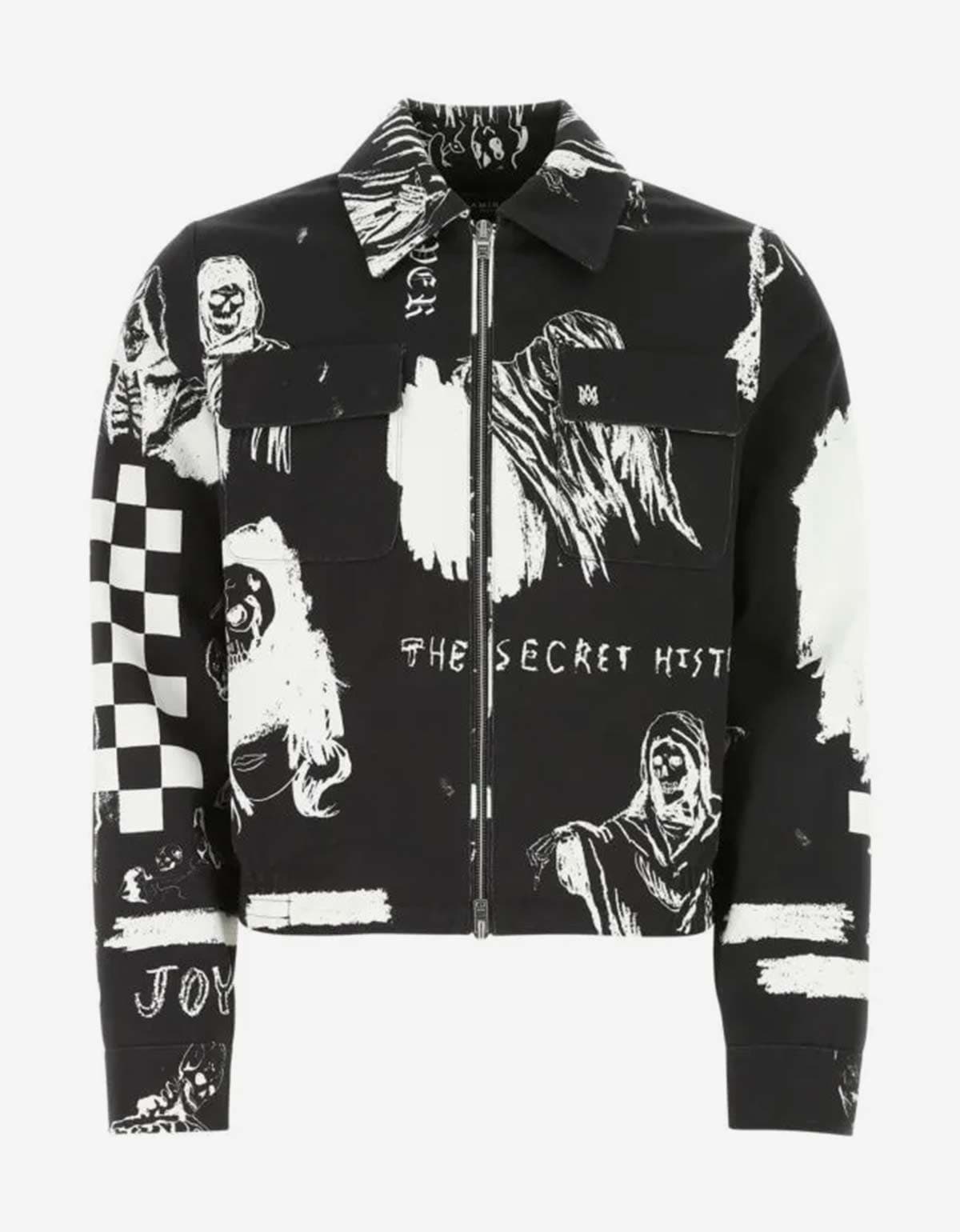 Amiri Wes Lang Black Sketch Blouson