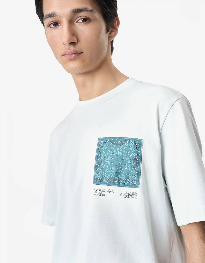 Amiri White MA Bandana Silk Applique T-Shirt