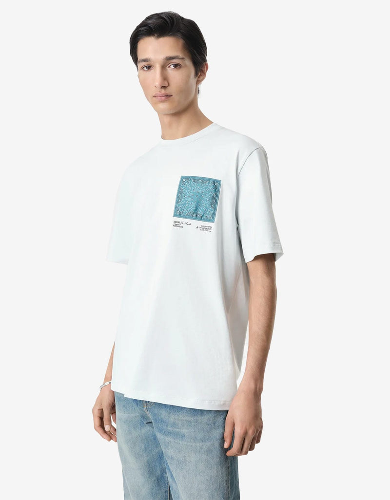 Amiri White MA Bandana Silk Applique T-Shirt