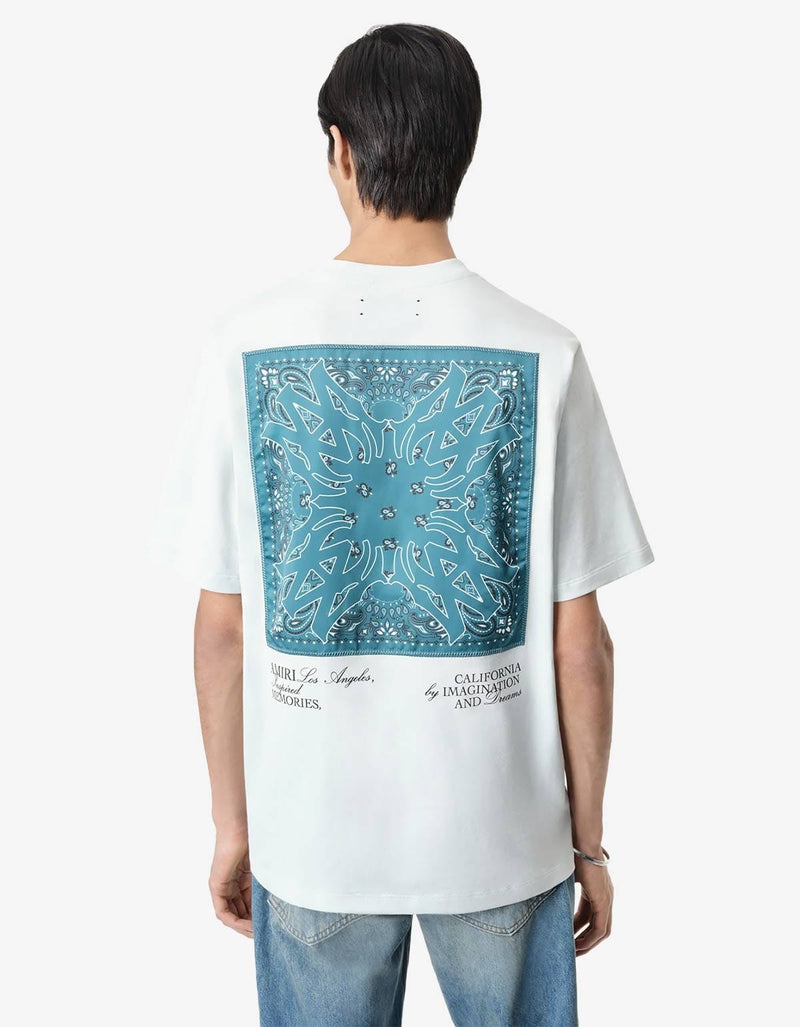 Amiri White MA Bandana Silk Applique T-Shirt