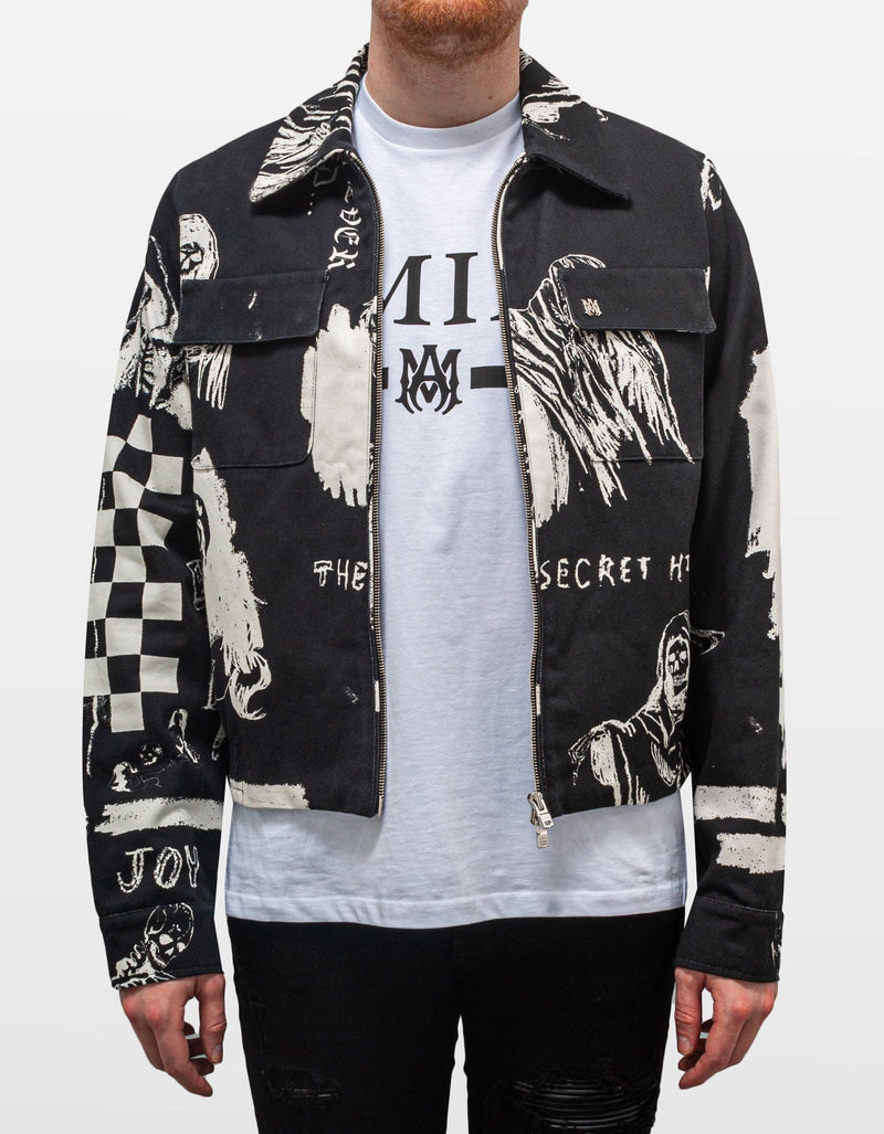 Amiri x Wes Lang Black Sketch Blouson