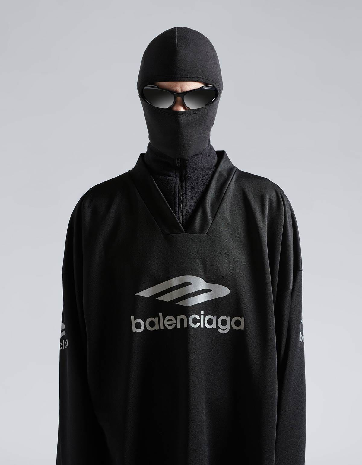 Balenciaga Balenciaga Black 3B Sports Icon Face Mask