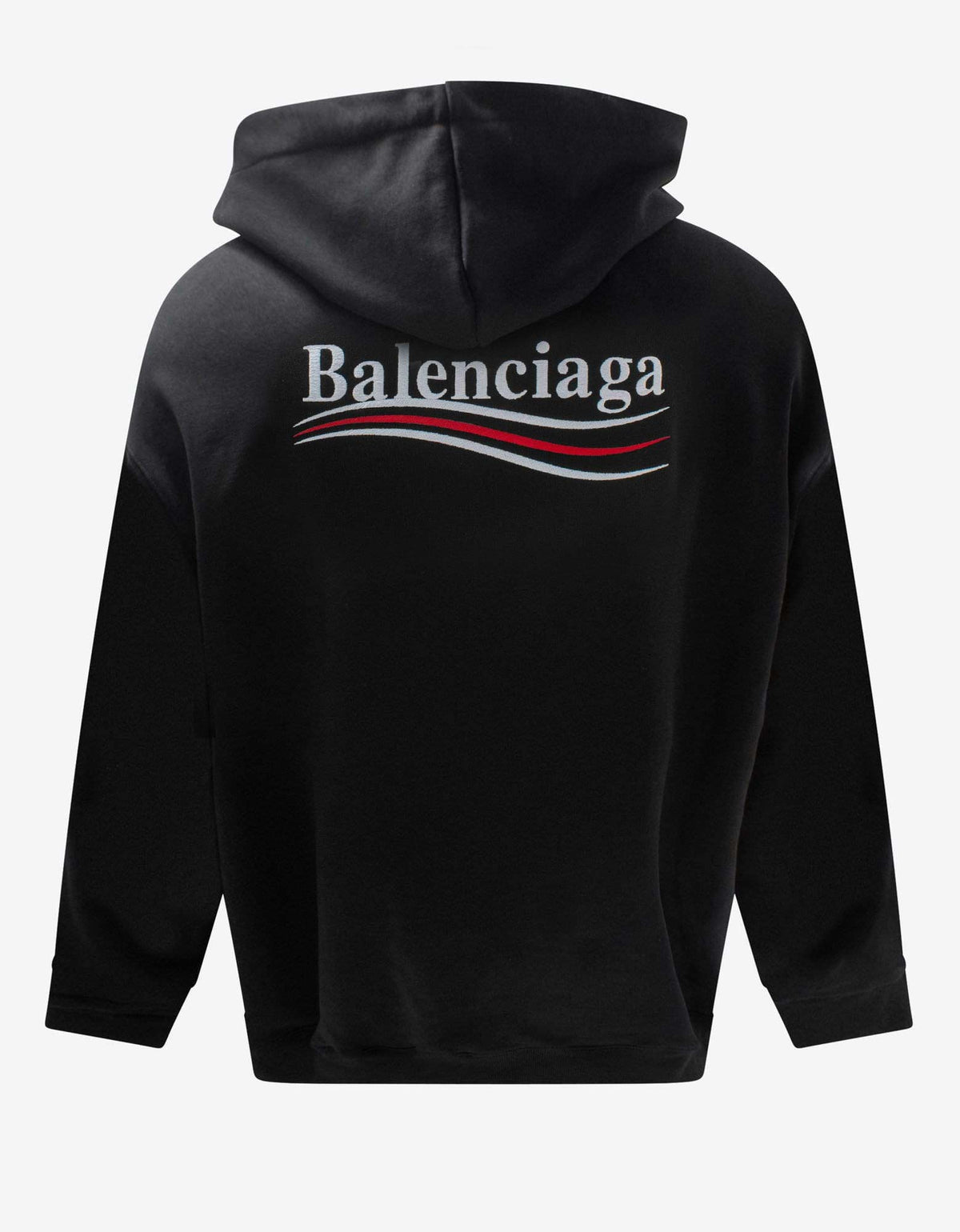 Balenciaga Balenciaga Black Political Logo Embroidery Medium Fit Hoodie