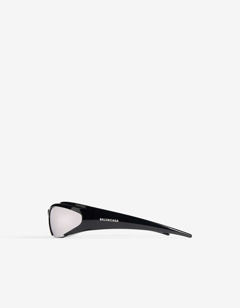 Balenciaga Balenciaga Black Reverse Xpander Rectangle Sunglasses