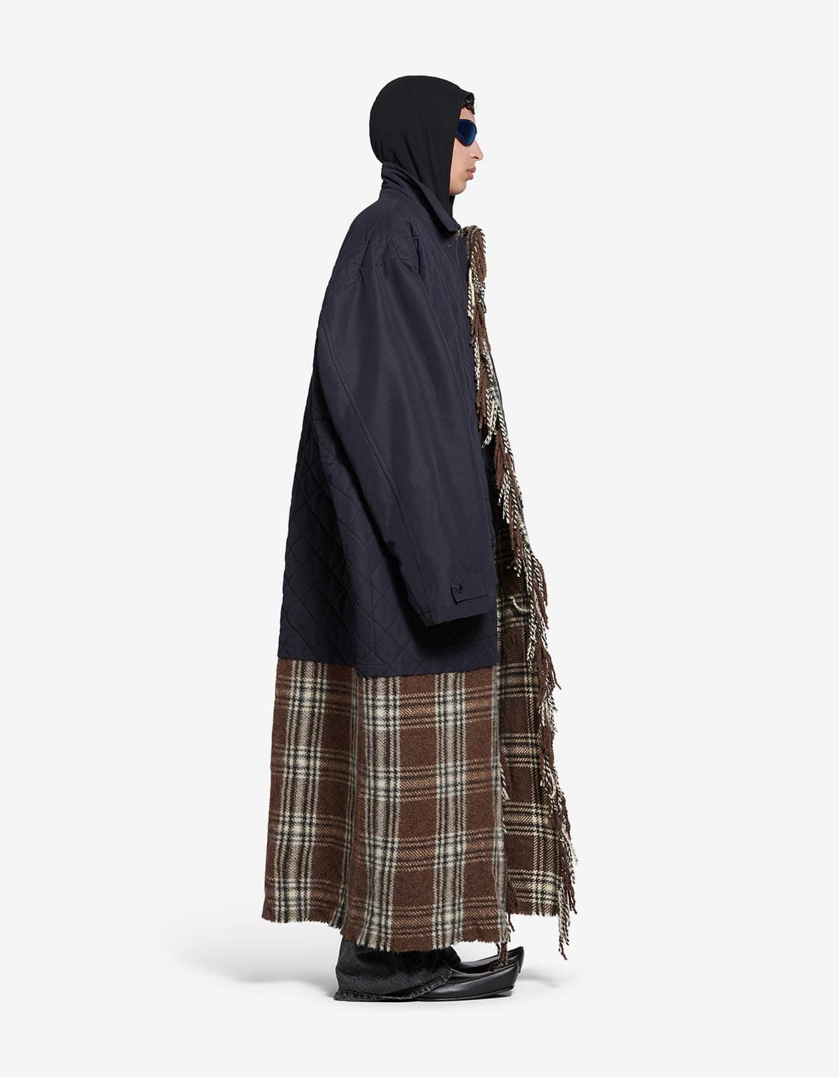 Balenciaga Balenciaga Blue Layered Parka