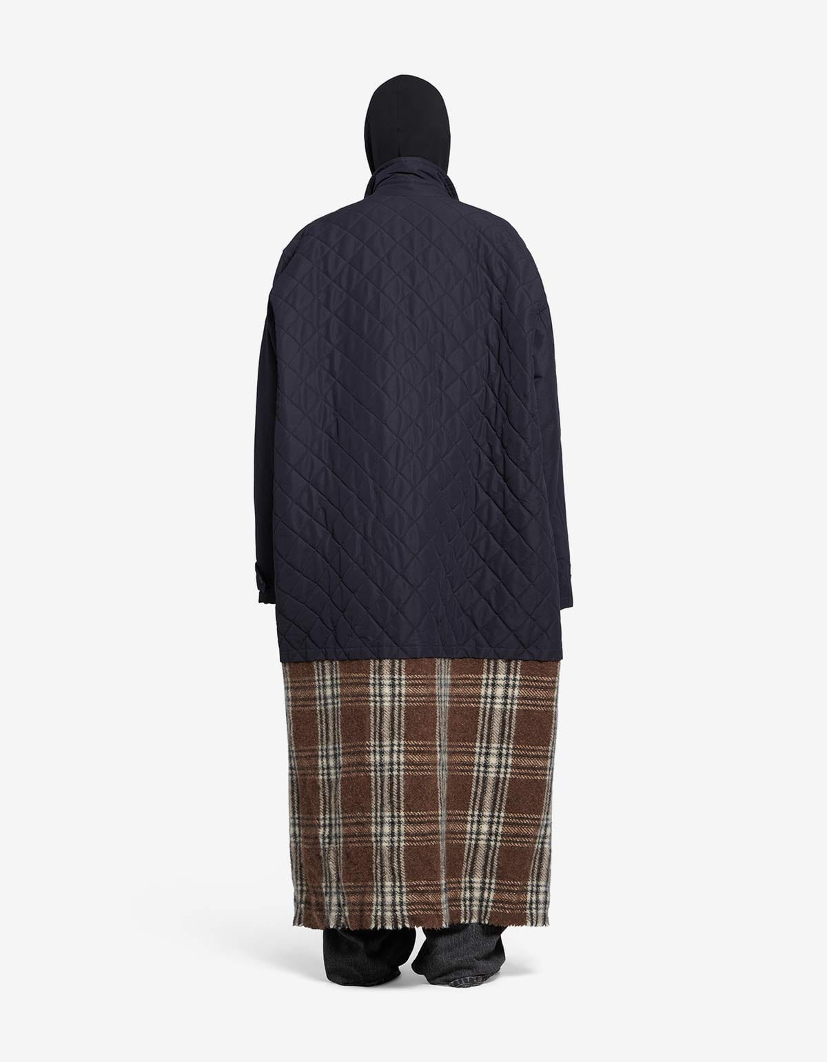 Balenciaga Balenciaga Blue Layered Parka