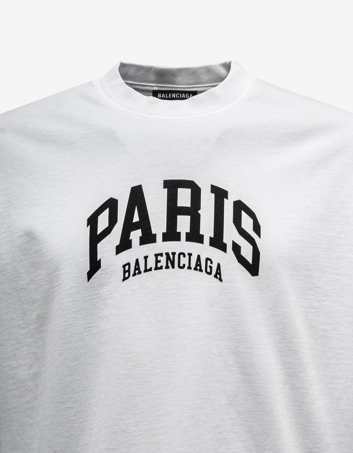 Balenciaga Balenciaga White Cities Paris Medium Fit T-Shirt