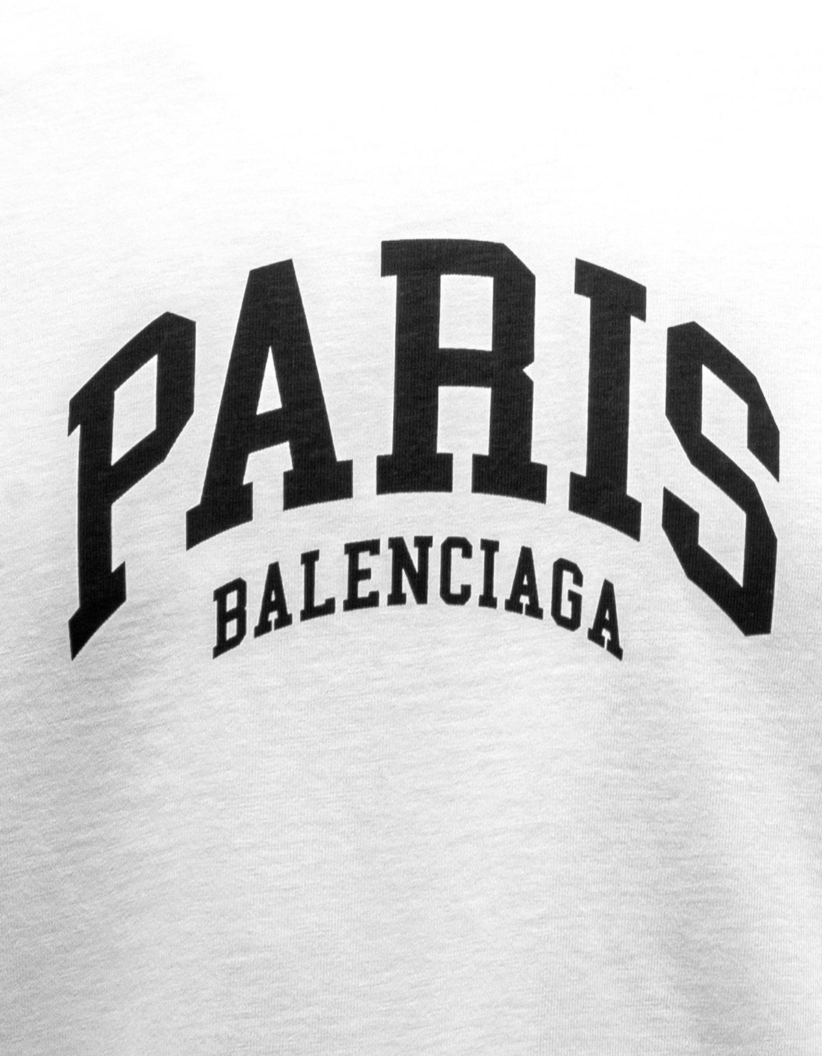 Balenciaga Balenciaga White Cities Paris Medium Fit T-Shirt