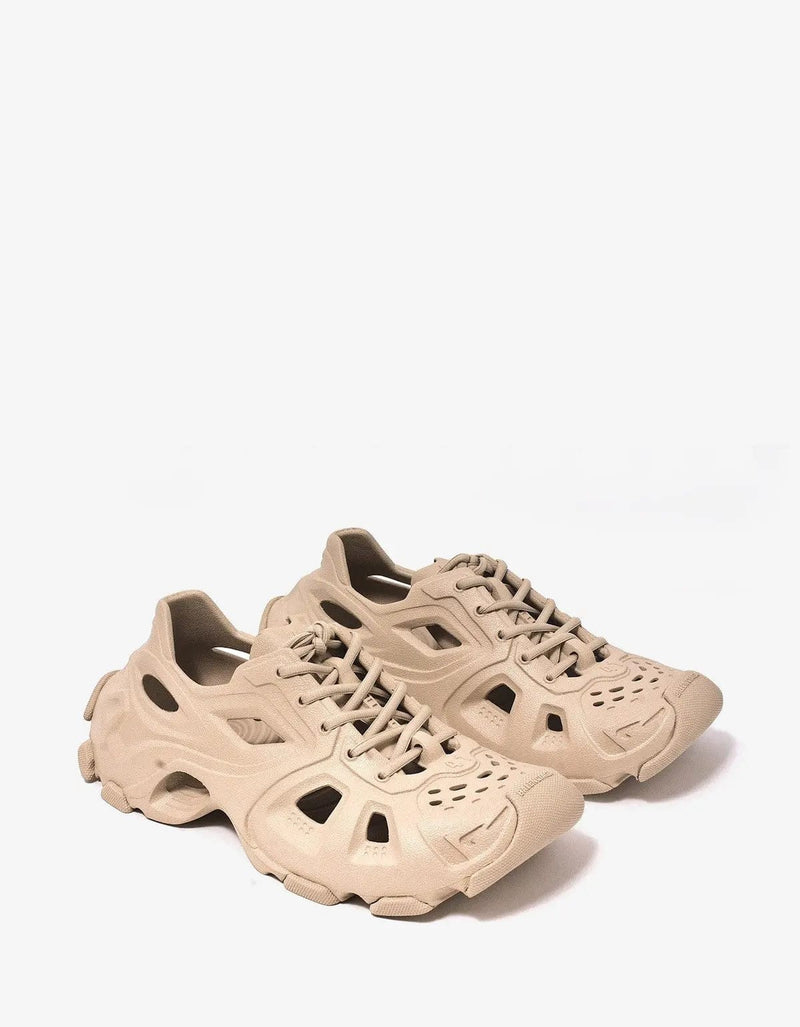 Balenciaga Beige HD Lace-Up Trainers