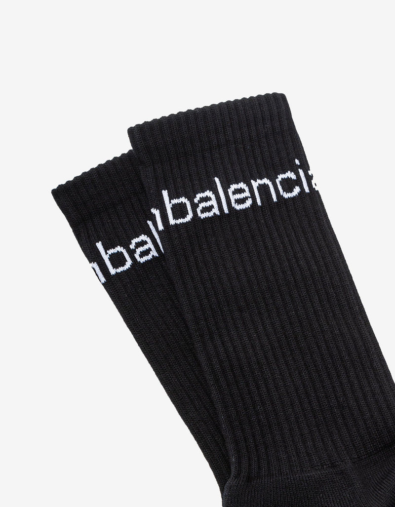 Balenciaga Black Bal.com Socks