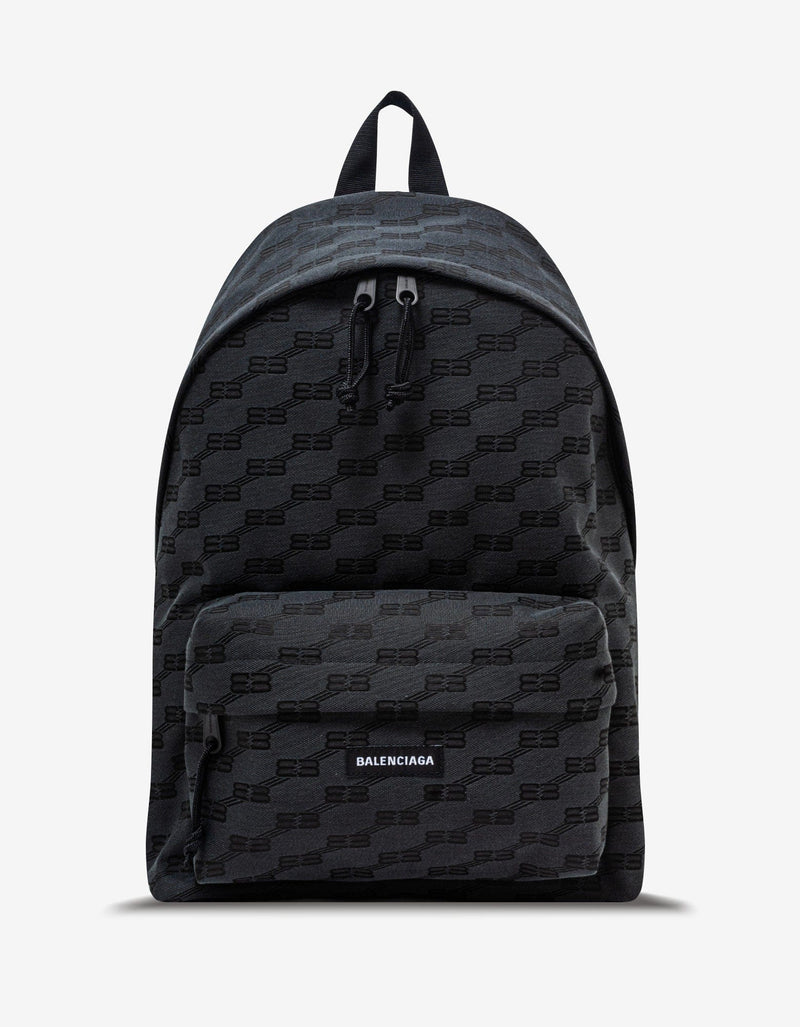 Balenciaga Black BB Monogram Backpack