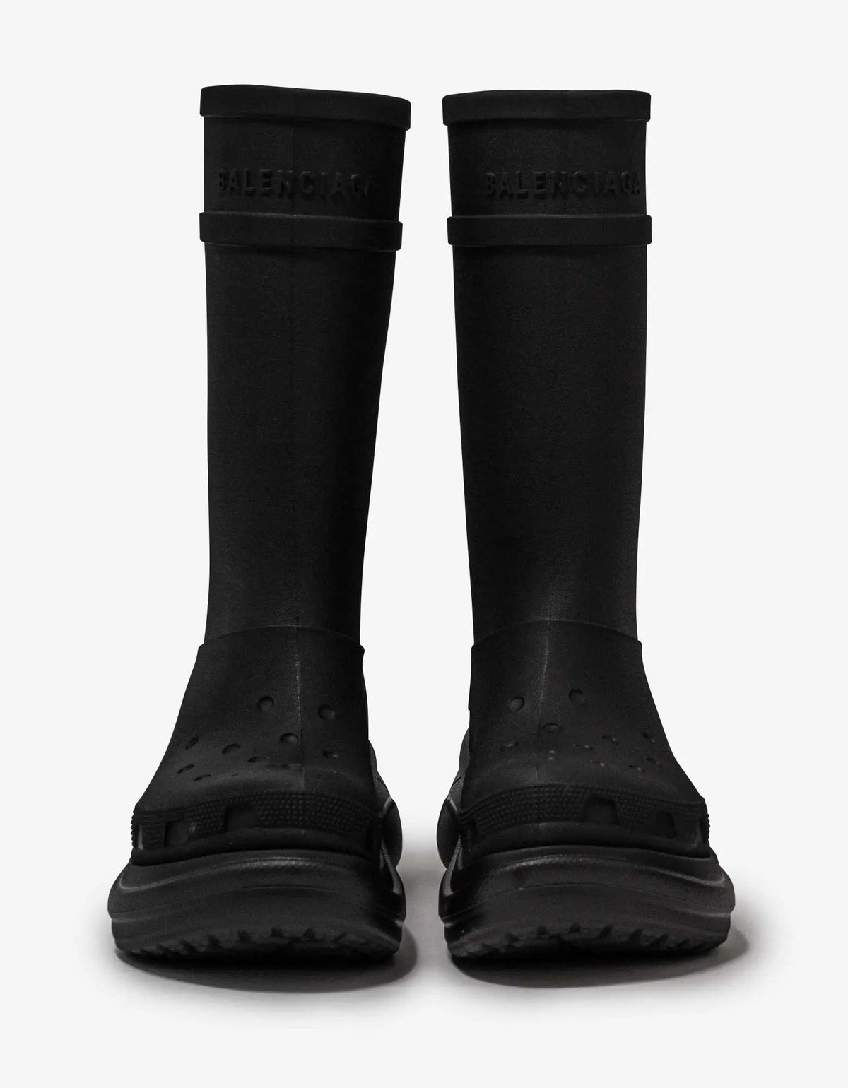 Balenciaga Black Crocs Boots