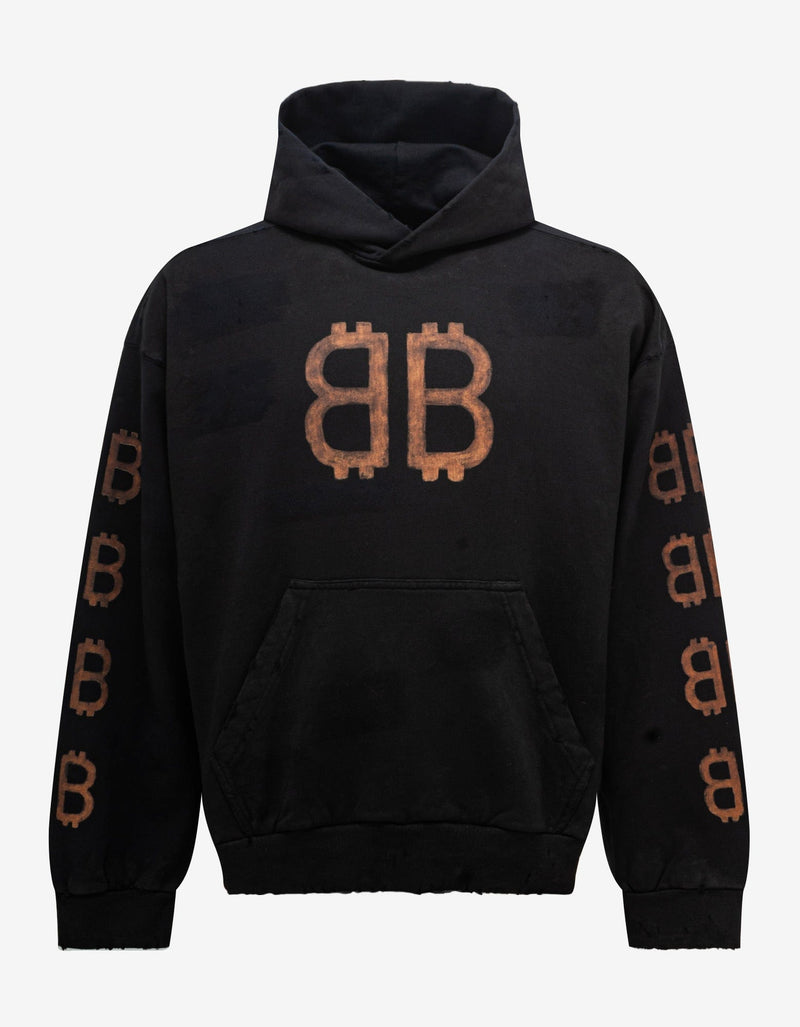 Balenciaga Black Crypto Medium Hoodie