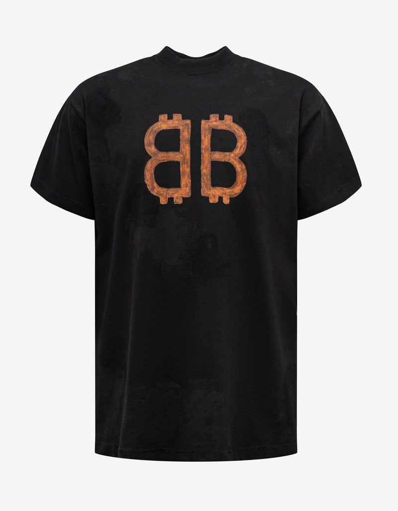 Balenciaga Black Crypto Oversized T-Shirt