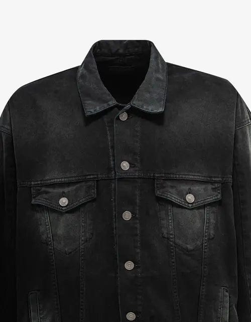 Balenciaga Black Deconstructed Denim Jacket