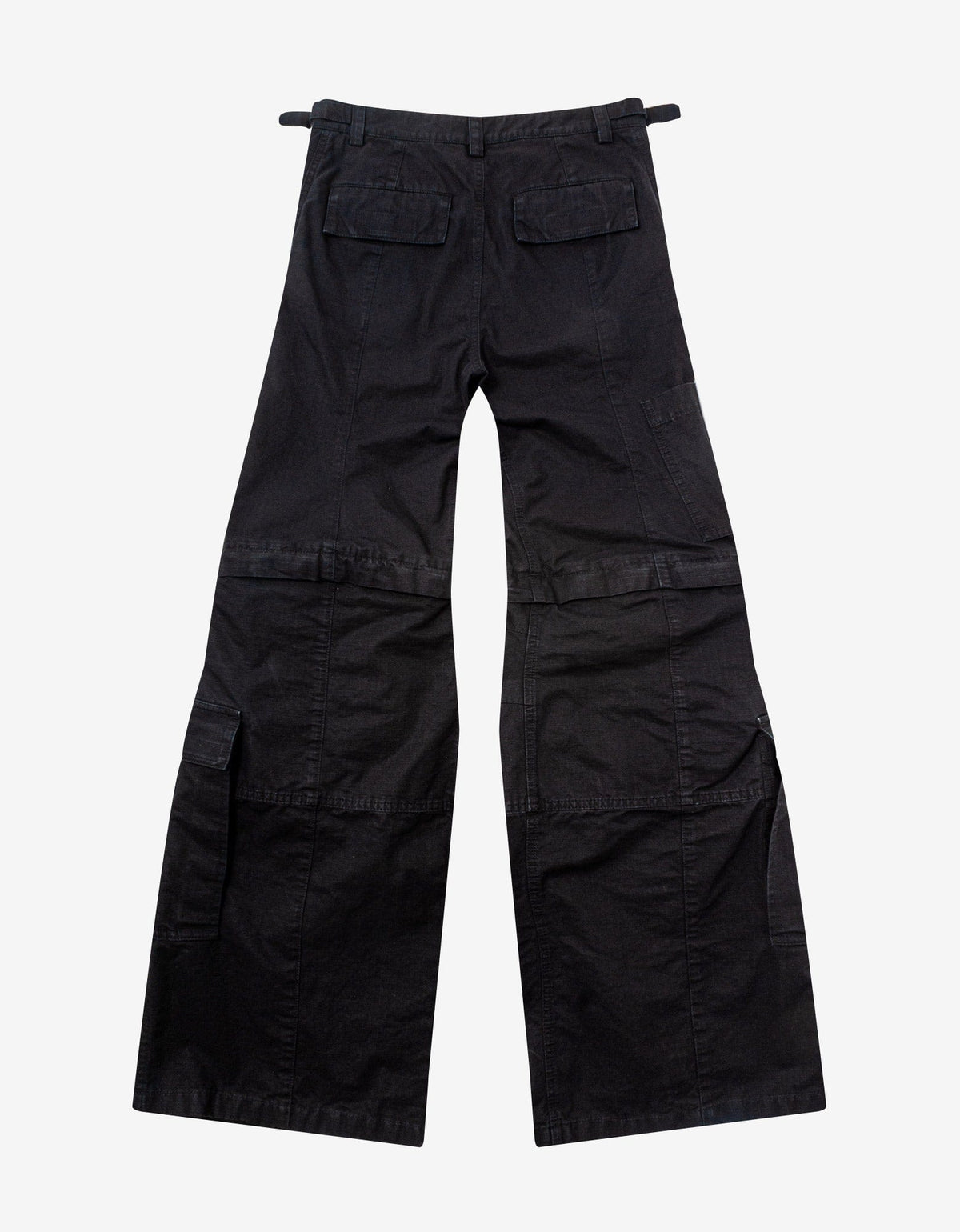 Balenciaga Black Flared Cargo Trousers