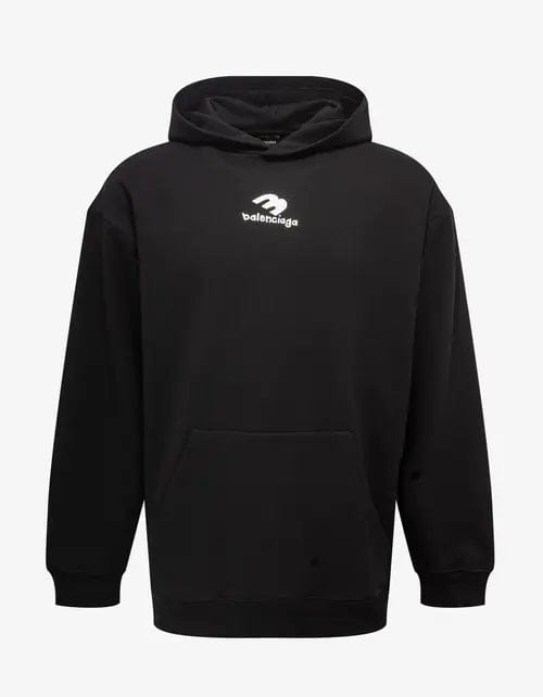 Balenciaga Black Hand Drawn 3B Bal Hoodie