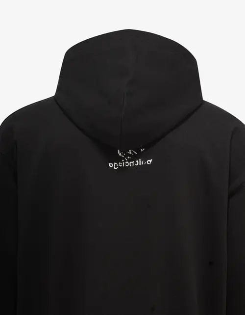 Balenciaga Black Hand Drawn 3B Bal Hoodie