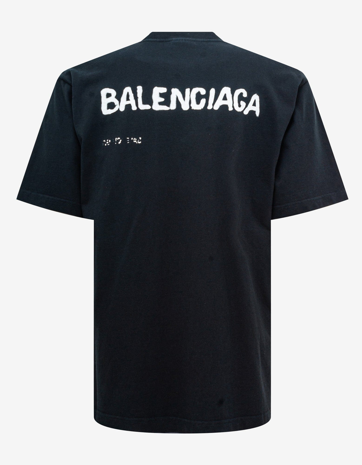 Balenciaga Black Hand Drawn Logo Large T-Shirt