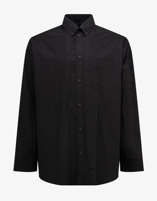 Balenciaga Black Logo Oversized Shirt