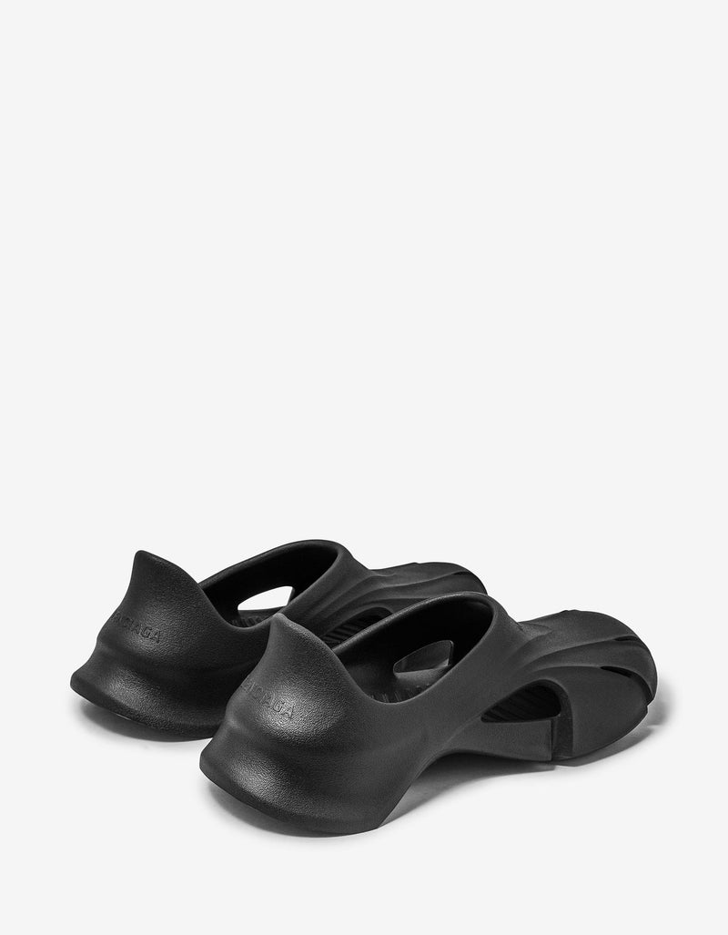 Balenciaga Black Mold Closed Sandals