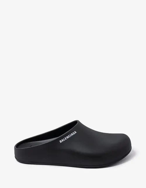 Balenciaga Black Mule Slide Sandals