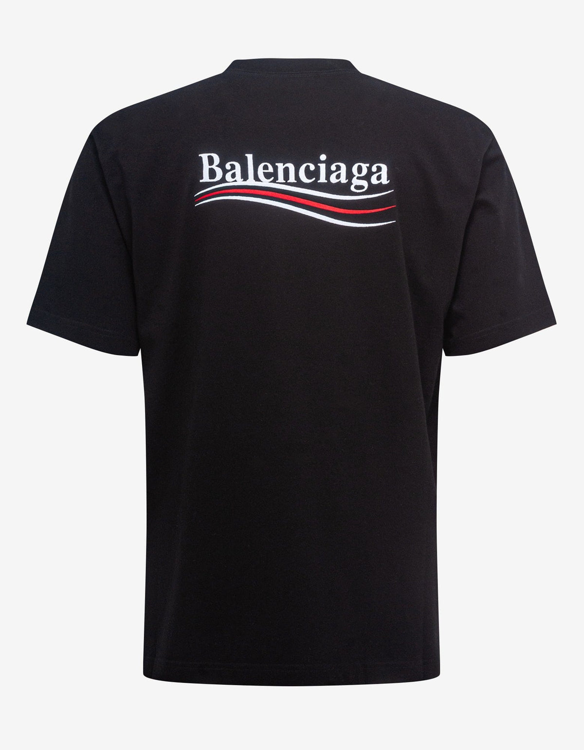 Balenciaga Black Political Logo Large Fit T-Shirt